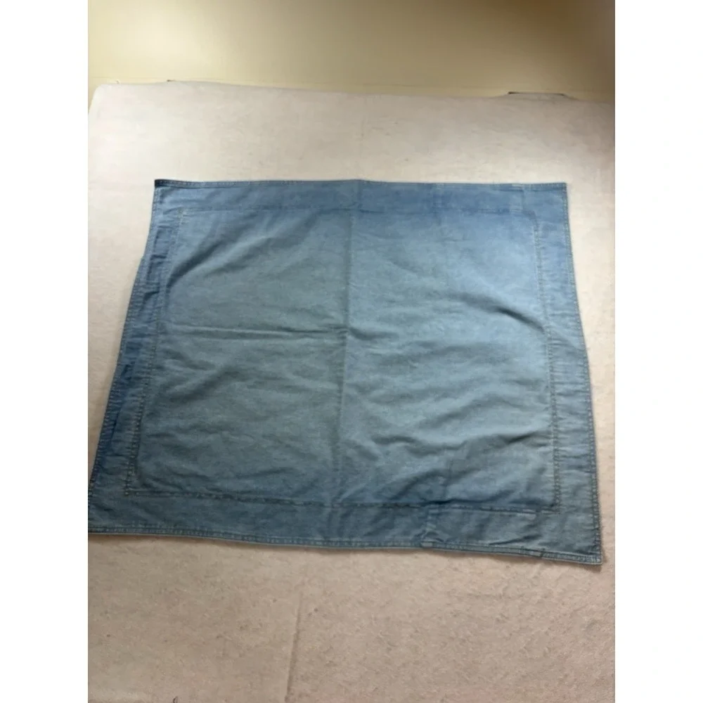 Vintage Eddie Bauer Home Denim‎ Pillow Sham Reversible Pillow Cover Standard